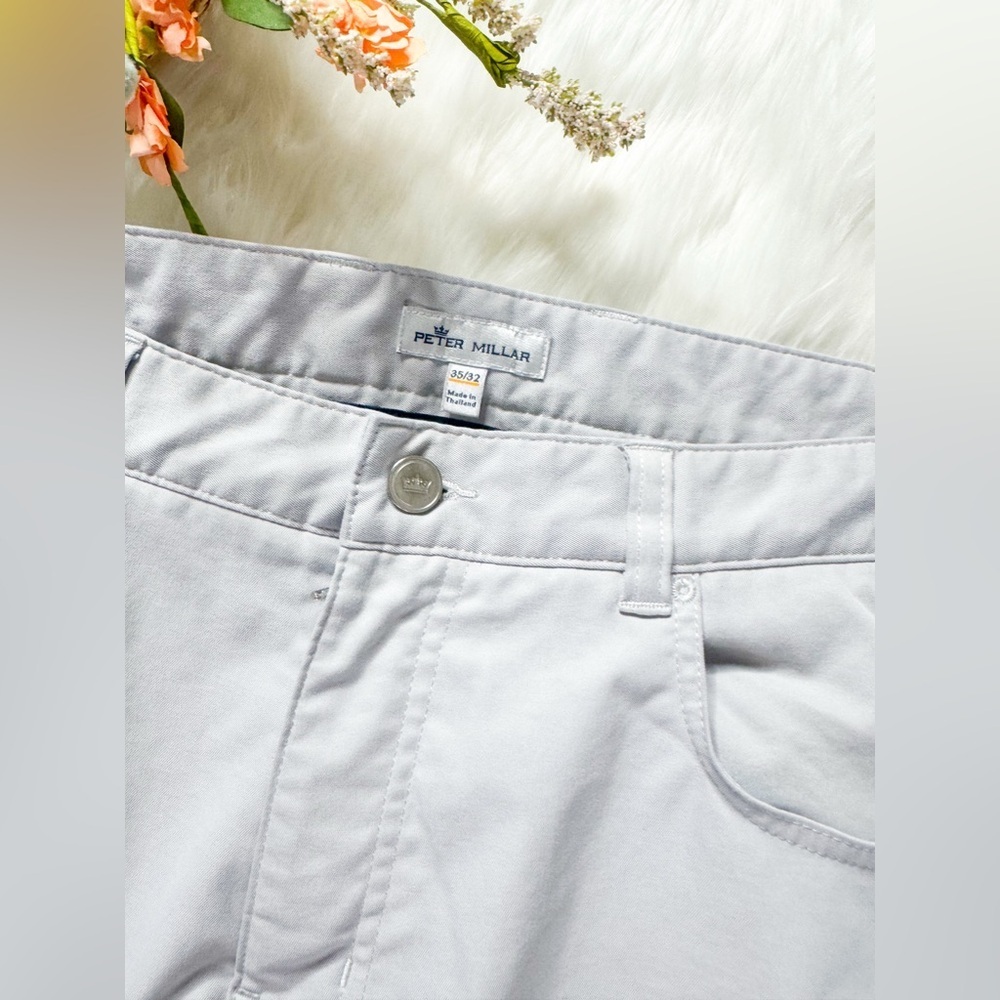 Peter Millar EB66 Pants Mens 35x32 Crown Sport 5 Pocket Performance Stretch Golf - Picture 2 of 3